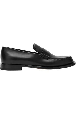 The Row Schoenen, Dames, Zwart, 39 EU, Leer, Klassieke leren loafer schoen