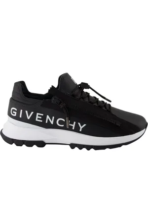 Givenchy Schoenen, Heren, Zwart, 43 EU, Leer, Zwarte leren hoge sneakers