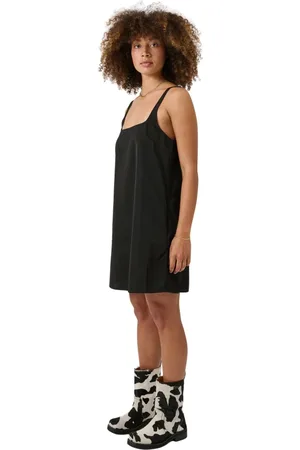 Soulland Kleedjes, Dames, Zwart, M/L, Polyester, Jurk