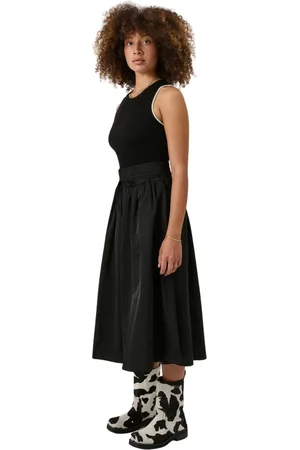 Soulland Rokken, Dames, Zwart, M/L, Leer, Meir rok