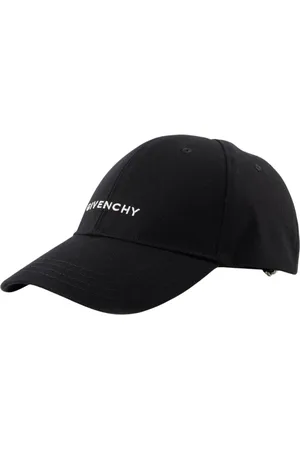 Givenchy Accessoires, Heren, Zwart, ONE Size, Katoen, Geborduurde Logo Katoenen Pet