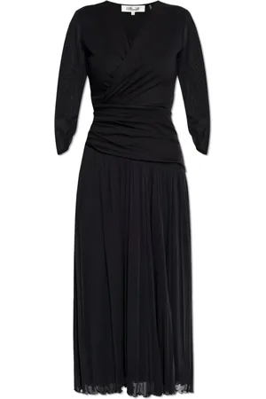 Diane von Furstenberg Kleedjes, Dames, Zwart, S, Jurk Gaj