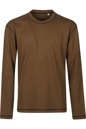 Sunflower Tops, Heren, Bruin, M, Contrast Longsleeve T-shirt