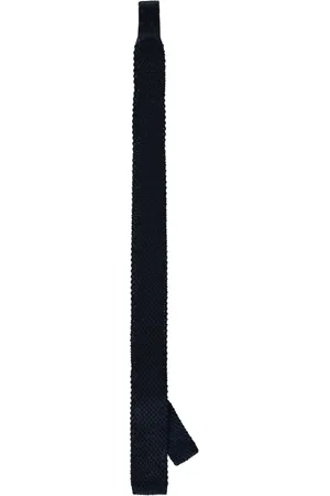 corneliani Accessoires, Heren, Blauw, ONE Size, Zijden Gebreide Stropdas