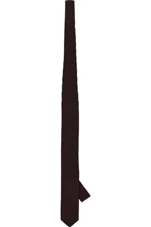 corneliani Accessoires, Heren, Rood, ONE Size, Kasjmier, Zigzag Zijde Kasjmier Stropdas