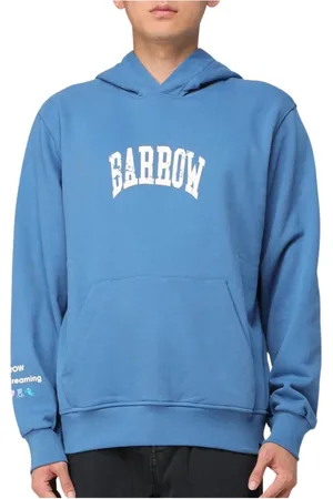 BARROW Sweatshirts & Hoodies, Heren, Blauw, M, Katoen, Diep Water Unisex Hoodie