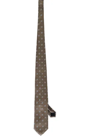 corneliani Accessoires, Heren, Groen, ONE Size, Zijden Jacquard Stropdas