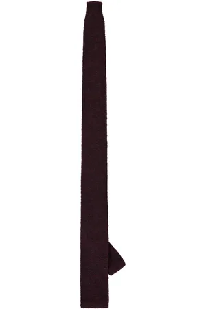 corneliani Accessoires, Heren, Rood, ONE Size, Wol, Gebreide Stropdas in Wollen Mix