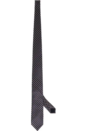 corneliani Accessoires, Heren, Bruin, ONE Size, Zijden Jacquard Stropdas