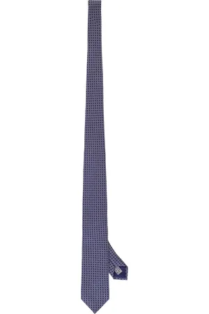 corneliani Accessoires, Heren, Paars, ONE Size, Zijden Jacquard Stropdas