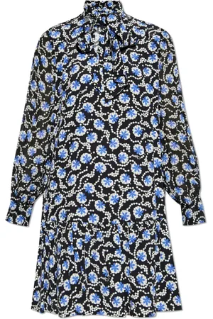 Diane von Furstenberg Kleedjes, Dames, Blauw, XS, Jurk Ami