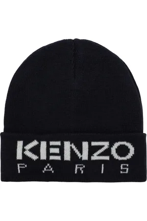 Kenzo Accessoires, Heren, Blauw, S, Stijlvolle Beanie Hoed