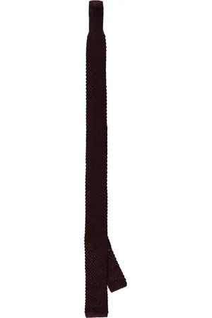 corneliani Accessoires, Heren, Rood, ONE Size, Zijden Gebreide Stropdas