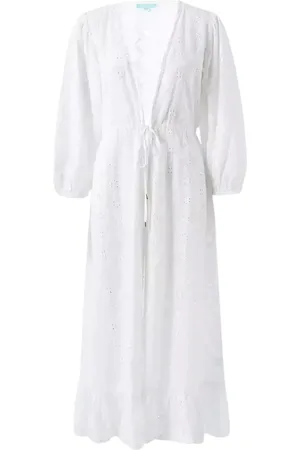 Melissa Odabash Badkleding, Dames, Wit, M, Katoen, Witte Strandjurk Avery Maxi