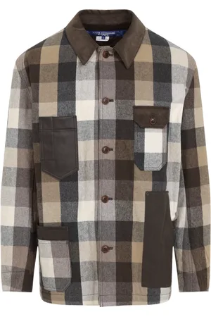 JUNYA WATANABE Jassen, Heren, Veelkleurig, S, Katoen, Bruin Beige Jas