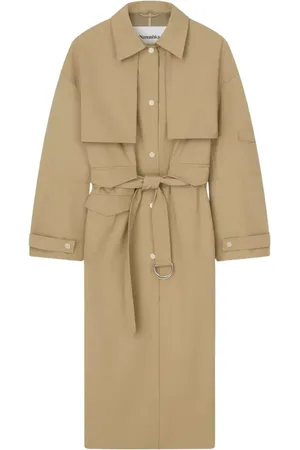 Nanushka Mantels, Dames, , M, Katoen, trenchcoat Elinor