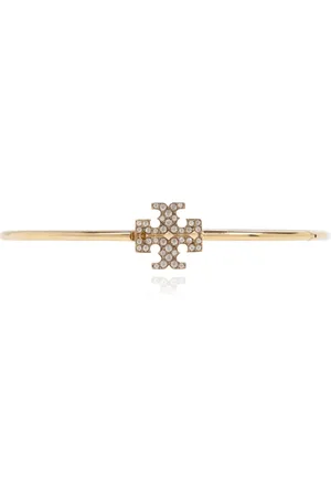 Tory Burch Accessoires, Dames, Geel, M, Armband met Logo