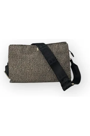 Borbonese Tassen, Dames, Grijs, ONE Size, Polyester, Cross Over Schoudertas