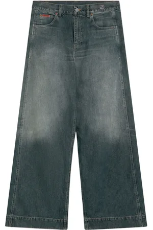 MARTINE ROSE Jeans, Heren, Blauw, M, Regular Fit Jeans