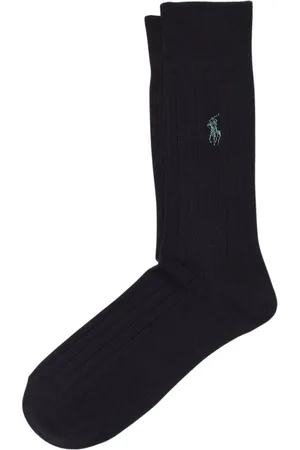 Ralph Lauren Ondergoed, Heren, Zwart, M, Zwarte Sokken met Logo