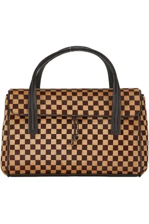 LOUIS VUITTON Pre-owned, Dames, , ONE Size, Leer, Tweedehands leren handtassen