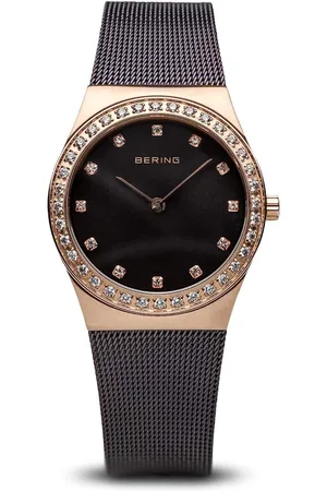 Bering Accessoires, Dames, Geel, ONE Size, Dames keramisch horloge 35 mm armband roestvrij staal, keramiek 32435-999