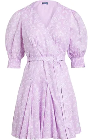Ralph Lauren Kleedjes, Dames, Paars, S, Katoen, Paarse Bloemenjurk