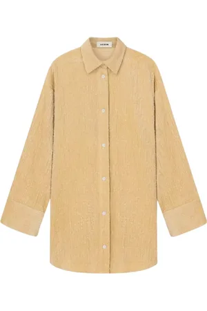AERON Kleedjes, Dames, , S, Crème Oversized Overhemdjurk Pilay