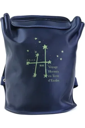 Hermès Pre-owned, Dames, Blauw, ONE Size, Pre-owned Fabric backpacks