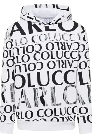 Carlo Colucci Sweatshirts & Hoodies, Heren, Wit, 2Xl, Urban Black Friday Hoodie