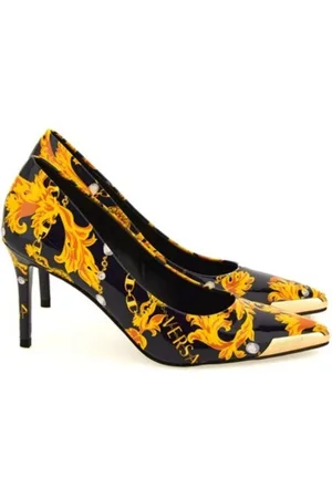VERSACE Schoenen, Dames, Zwart, 36 EU, Hoge hakken schoenen