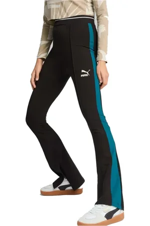 PUMA Broeken, Dames, Zwart, S, Flared Leggings
