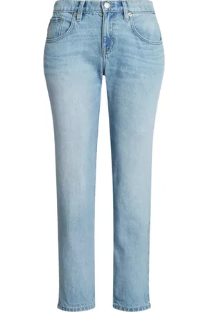 Ralph Lauren Jeans, Dames, Blauw, L, Lichtblauwe taps toelopende jeans