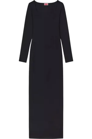 Kenzo Kleedjes, Dames, Zwart, S, Katoen, Boke Flower 2.0 Zwarte Jurk
