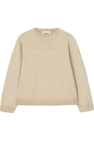 Nanushka Sweatshirts & Hoodies, Dames, , S, Katoen, Katoenen Sweatshirt met Logo