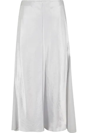 Vince Rokken, Dames, Grijs, S, Doorschijnende Panel Slip Jurk