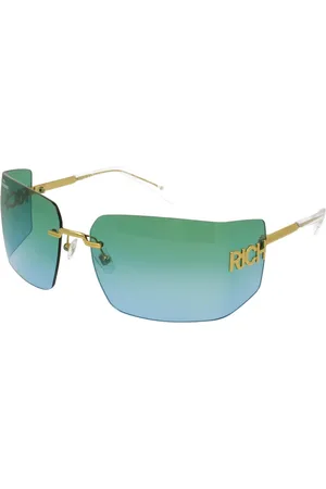John Richmond Accessoires, unisex, Blauw, ONE Size, Zonnebril met Logo