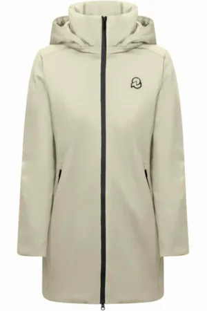Invicta Jassen, Dames, Wit, M, Jas met contrastkleurige rits