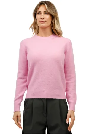 MC2 SAINT BARTH Truien, Dames, Roze, M, Sorbonne Ronde Hals Shirt