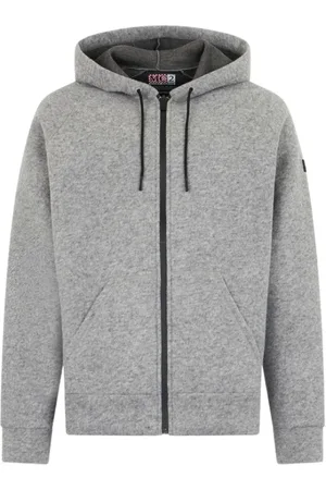 MC2 SAINT BARTH Sweatshirts & Hoodies, Heren, Grijs, M, Heren Grijs Melange Technische Stof Sweatshirt