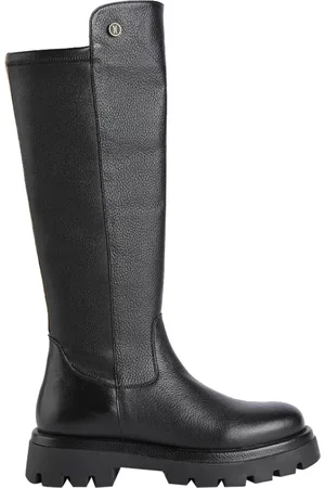 ALVIERO MARTINI 1A CLASSE Schoenen, Dames, Zwart, 39 EU, Leer, Zwarte Geo Map Leren Laarzen