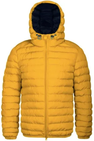 Invicta Jassen, Dames, Geel, S, Polyester, Korte herenjas met capuchon in diverse kleuren