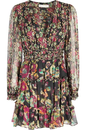 ULLA JOHNSON Kleedjes, Dames, Veelkleurig, S, Elegante LYA Jurk voor Vrouwen