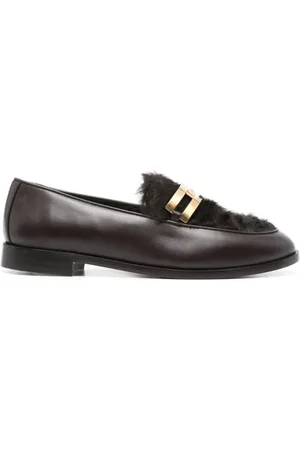 Aquazzura Schoenen, Dames, Zwart, 38 1/2 EU, Leer, Cacao Kalfsleer Mouton Laarzen