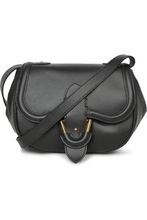 Oseree Tassen, Dames, Zwart, ONE Size, Elegante Leren Schoudertas