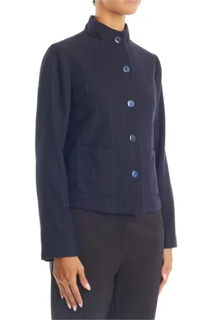 Alessia Santi Jassen, Dames, Blauw, S, Stijlvolle Jassen Collectie
