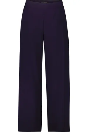 Betty Barclay Broeken, Dames, Paars, XL, Moderne hoge taille Marlene-broek