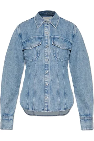 RAG&BONE Jassen, Dames, Blauw, M, Denim, Denim shirt Annie
