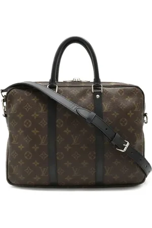 LOUIS VUITTON Pre-owned, Dames, Bruin, ONE Size, Pre-owned Canvas briefcases