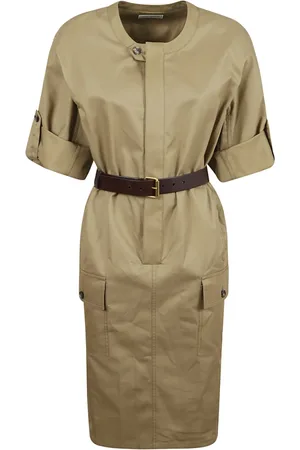 Saint Laurent Kleedjes, Dames, , XS, Katoen, Jurk Robe
